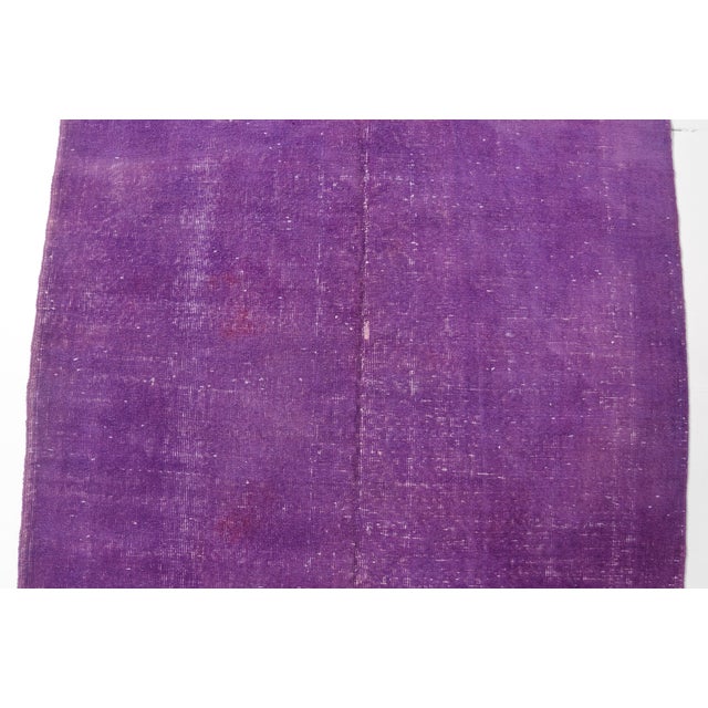 Vintage Purple Oushak Rug For Sale - Image 6 of 10