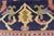 Antique Persian Sultanabad Carpet in Navy Blue Background and Rose Red Border 10'5 X 13' For Sale - Image 15 of 18