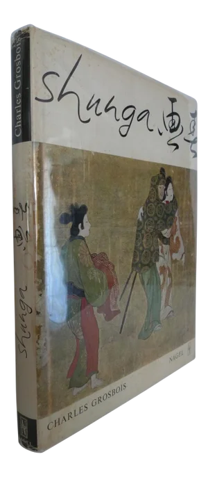 Mid-20th Century Shunga Japanese Art, Oversize Illustrated Book by Charles Grosbois