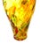 Mid 20th Century Tall Yellow Hand-Blown Glass Bottle in Murano Style For Sale - Image 11 of 17
