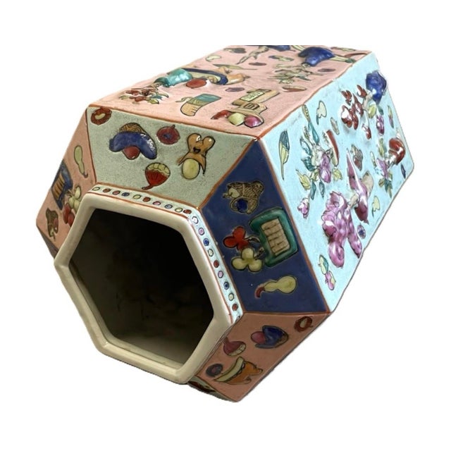 Early 20th Century Chinese Famille Rose Vase For Sale In Charleston - Image 6 of 8