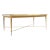 Paul McCobb for Calvin Mid Century Brass X Base Dining Table For Sale