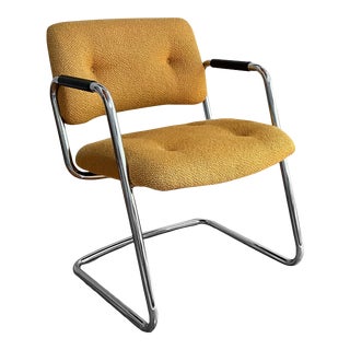 Yellow Steelcase Cantilever Chair For Sale