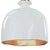 2020s Regina Andrew Bianca Ceramic Pendant in Gloss White and Gold For Sale - Image 5 of 6