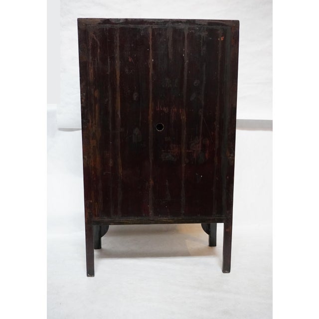 Wood Imported Large Gem-Tone Green Lacquer Wedding Cabinet For Sale - Image 7 of 16