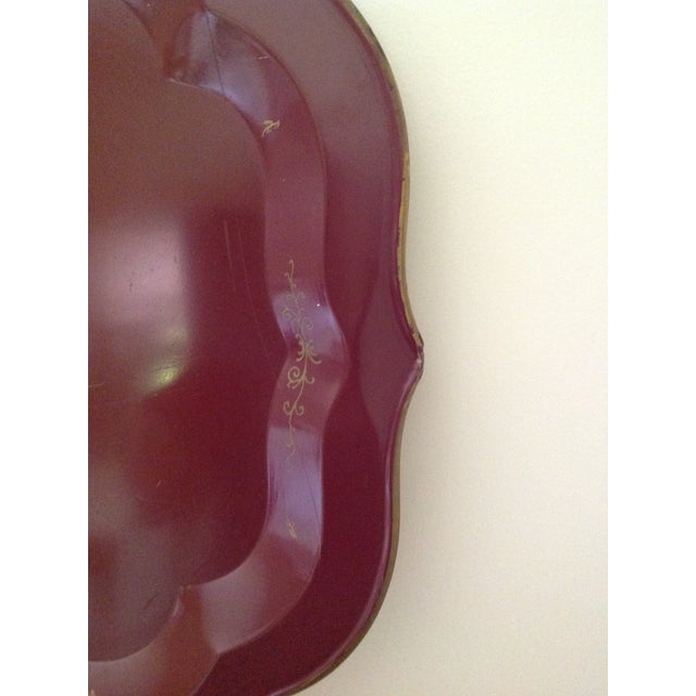 Vintage Tole Tray For Sale - Image 4 of 6