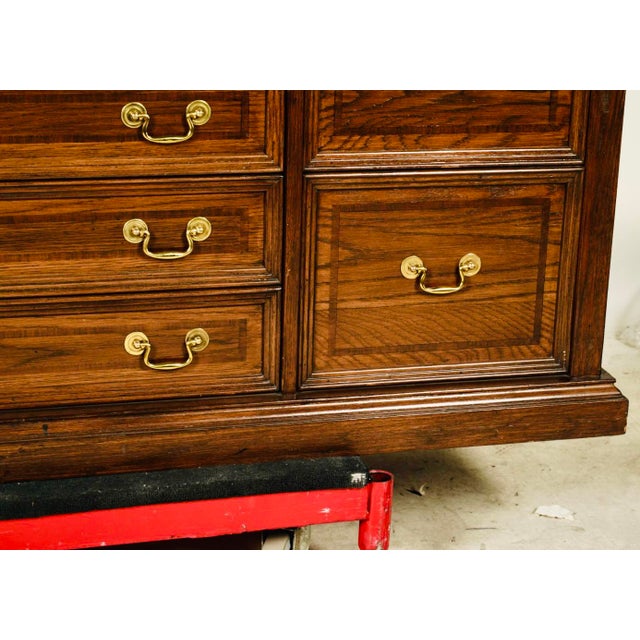 Wood 1960s Vintage Two Tone Mahogany Credenza For Sale - Image 7 of 11