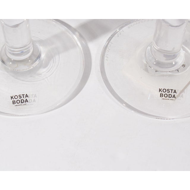 Ulrica Hydman-Vallien Late 20th Century Pair of Christmas Champagne Flutes by Ulrica Hydman Vallien For Sale - Image 4 of 9