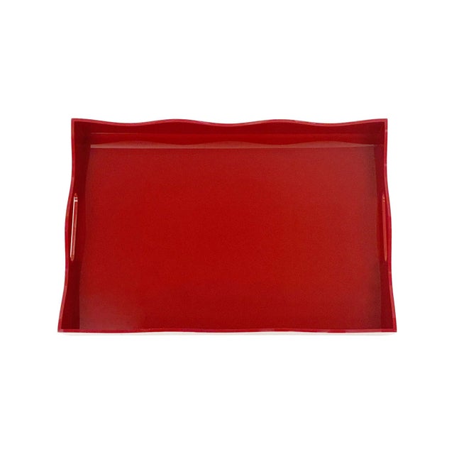 2020s Spangle Scalloped Tray Rust For Sale - Image 5 of 11