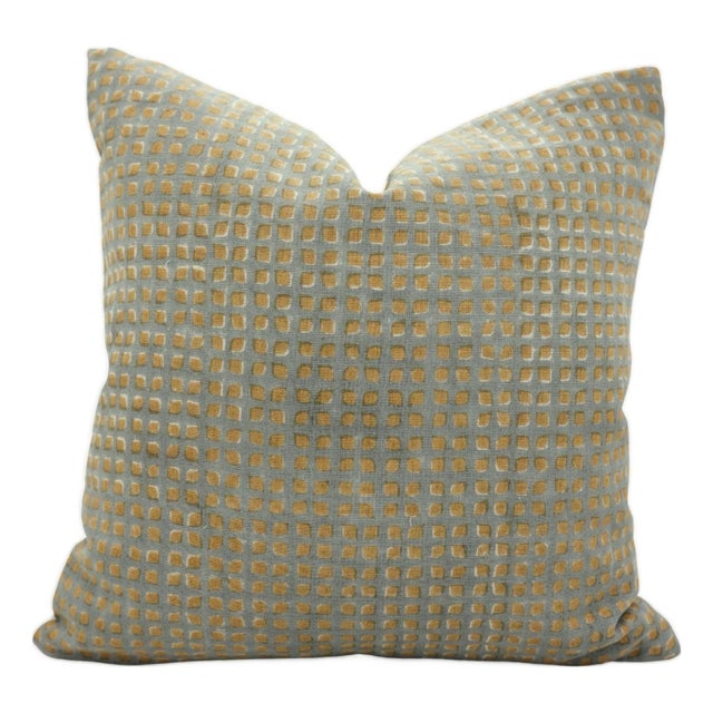 Handmade Pillow Case Farmhouse Décor, Aesthetic Room & Living Room Block Print Pillow Size- 16x16- Kavita For Sale