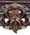 Irish Style Sideboard Carved Mahogany North Wind Face Console Table For Sale - Image 12 of 17
