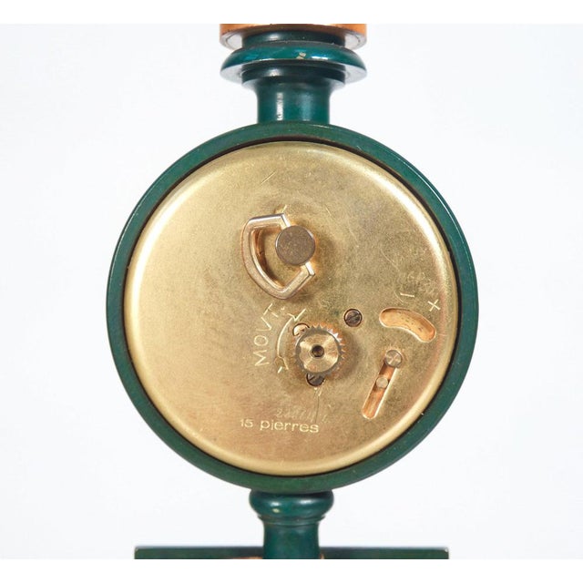 Metal Rue de la Paix Lamp Clock from Jaeger For Sale - Image 7 of 18