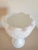 Mid-Century Modern Vintage Milk Glass Goblet Vase For Sale - Image 3 of 4