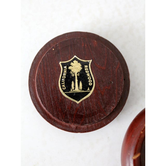 Brown Vintage California Redwood Box For Sale - Image 8 of 8