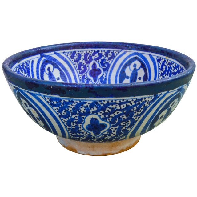 Moroccan Antique Moorish-Patterned Bowl For Sale - Image 3 of 10