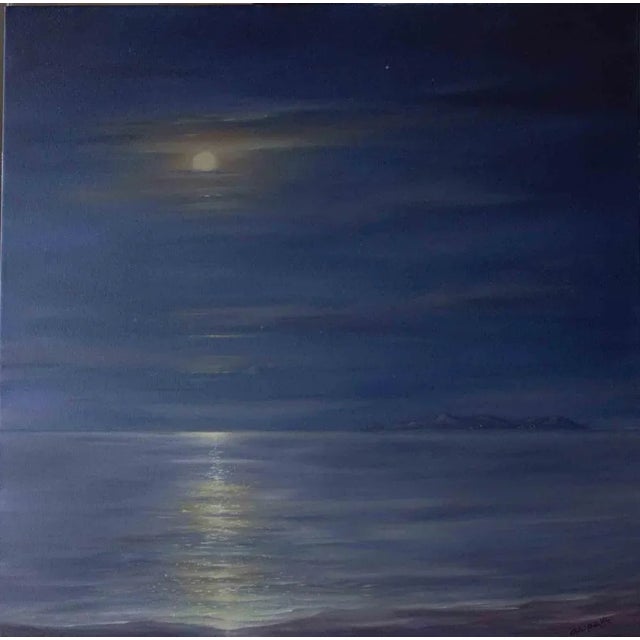 Full Moon Over the Island of Ponza is an original artwork realized by the Italian artist Adriano Bernetti da Vila in 2018....