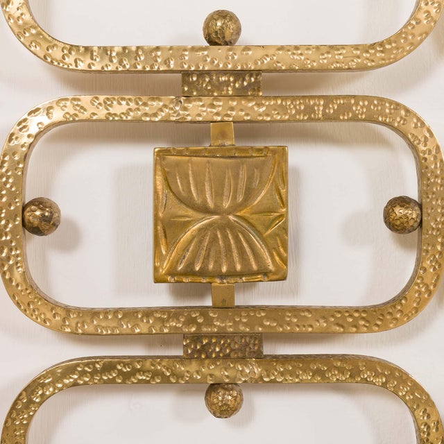 Gold Italian Brass Bed by Ciansky, Shelba, and Luciano Frigerio for Frigerio Di Desio, 1960s For Sale - Image 8 of 18