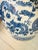 Vintage Extra Large Blue and White Chinese Dragon Chinoiserie Porcelain Fishbowl Jardiniere Planter For Sale - Image 9 of 11