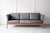 Mid-Century Danish Grey Leather 3-Seater Sofa from Mogens Hansen, 1960s For Sale - Image 4 of 9