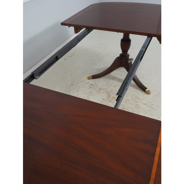 Henkel Harris Mahogany Model 2207 Double Pedestal Dining Table For Sale - Image 10 of 18