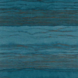 Harlequin Metamorphic Wallpaper in Lapis / Copper - a Sample For Sale