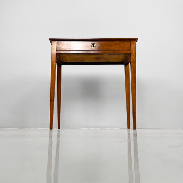 Italian Rectangular Wooden Desk with Drawer, 1750s For Sale - Image 9 of 18