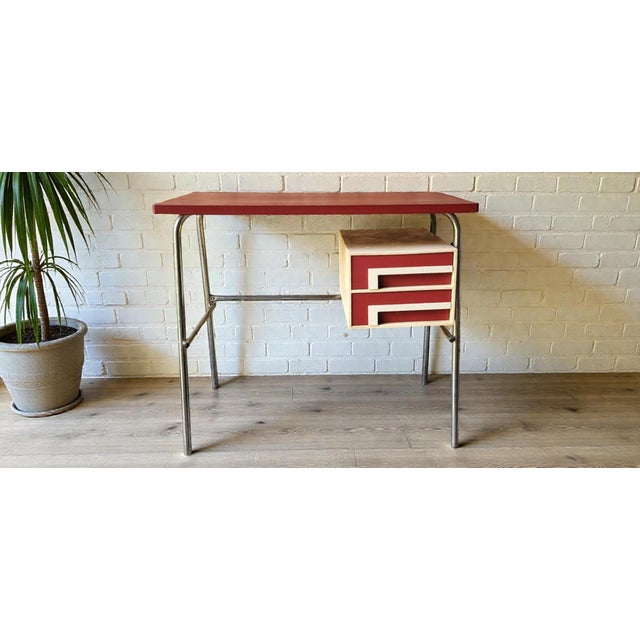 Desk with Drawers, 1960s For Sale - Image 10 of 10