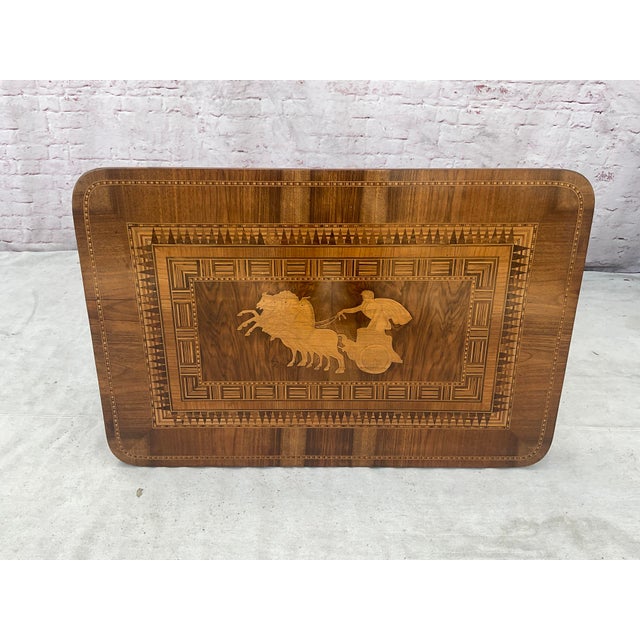 Italian Sorrento Inlaid Side Table For Sale - Image 9 of 11