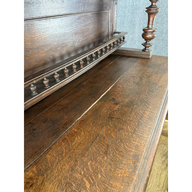 19th Century Belgian Oak Court Cupboard For Sale - Image 11 of 13