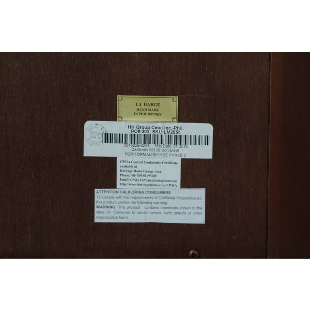 Glass Labarge Gold Framed Federal Style Mirror 8210-28 For Sale - Image 7 of 7