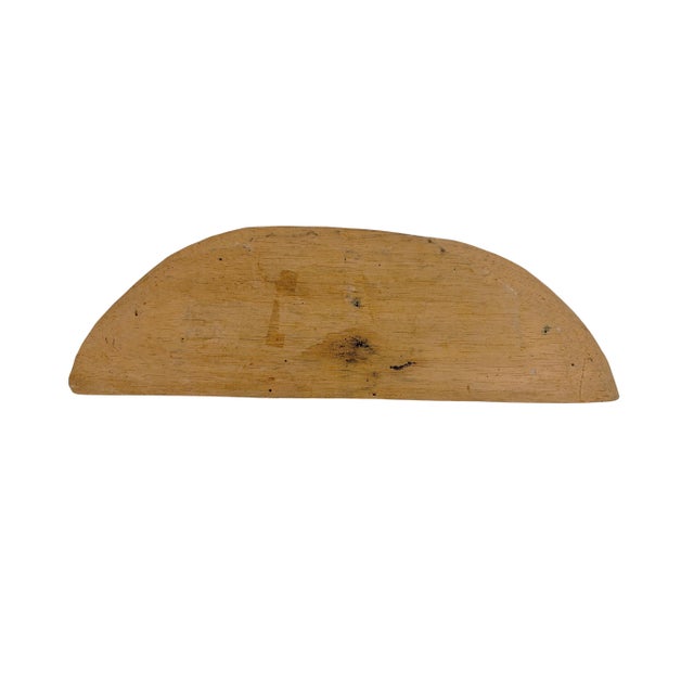 1970s Vintage Mehinaku Tribe Spatula for Spreading Manioc Dough Xingu Brazil 15" W For Sale - Image 5 of 6