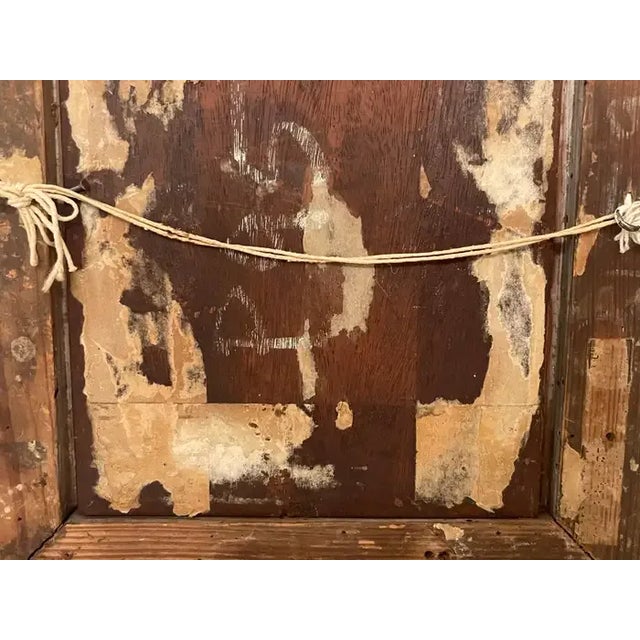 19th Century French Painting 'Backyard Fight', Unsigned For Sale - Image 4 of 11