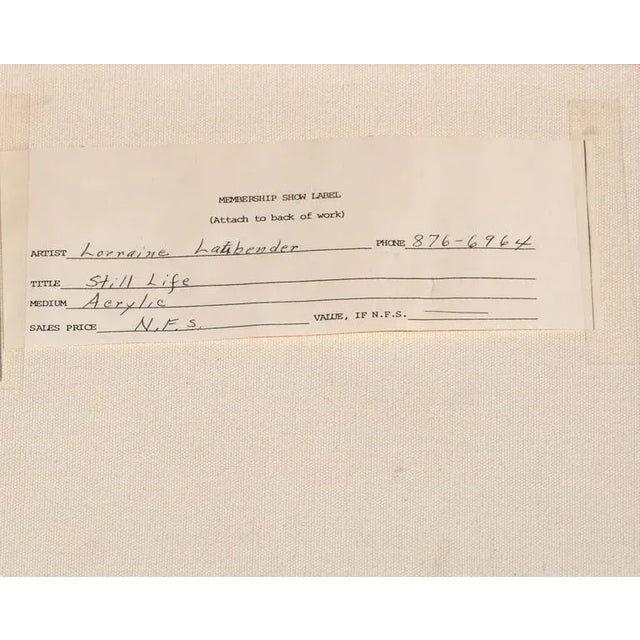 Red 'Still Life of Fruit' by Lorraine Laubender, California Woman Artist For Sale - Image 8 of 9