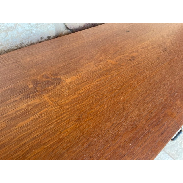 Mid-Century Modern Oak Highboard on Tapered Legs, 1950s For Sale - Image 6 of 18