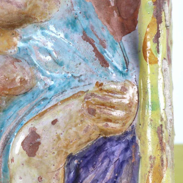 Bas-Relief Tile with Madonna & Child For Sale - Image 6 of 10