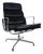 Vitra Ea 222 Leather Armchair Black Manual Function For Sale