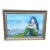 Custom Made Oil on Canvas Framed Sitting Mermaid Coastal Signed Painting For Sale