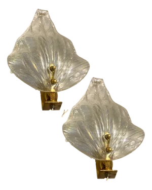 Murano Glass Sconces, 1970s, Set of 2
