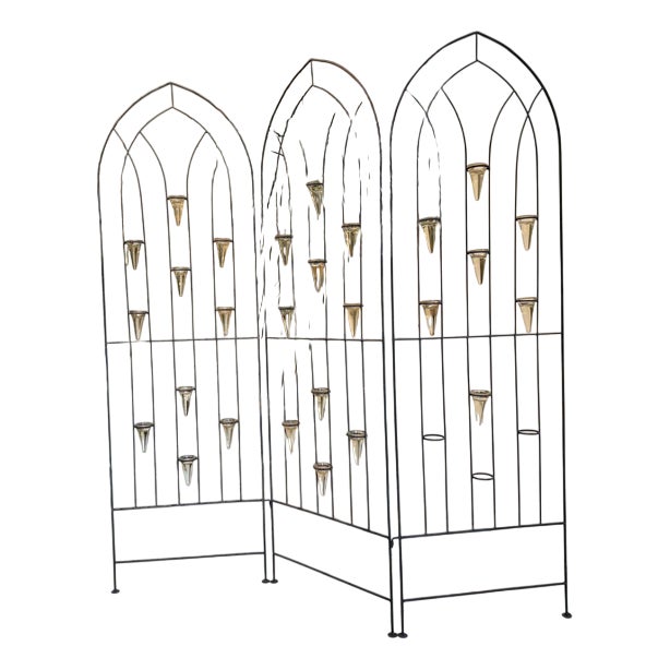 Three-Part Metal Screen For Sale