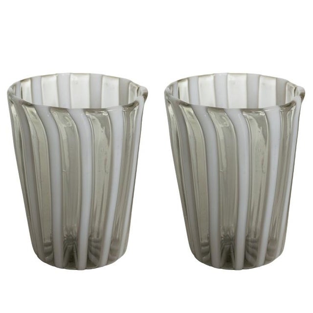 Italian Murano Glasses by Mariana Iskra for Ribes the Art of Glass, Set of 2 For Sale - Image 9 of 9