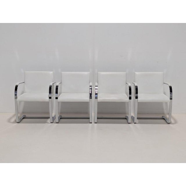 BRNO Flat Bar Armchairs by Ludwig Mies van der Rohe for Knoll, Set of 4 For Sale - Image 13 of 13