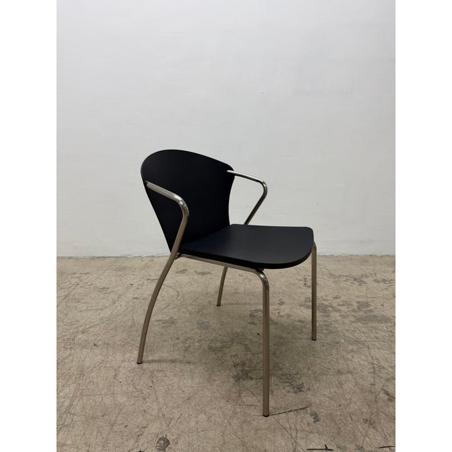 Modern Erla Sólveig Óskarsdóttir E5400 Betsy Black Stackable Chair for Bernhardt, 2000s For Sale - Image 3 of 17