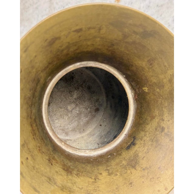 Vintage English Traditional Brass Tobacco Porch Spittoon For Sale - Image 10 of 12