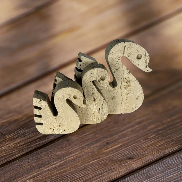 Swans by Enzo Mari for F.lli Mannelli, 1970s, Set of 3 For Sale - Image 9 of 12