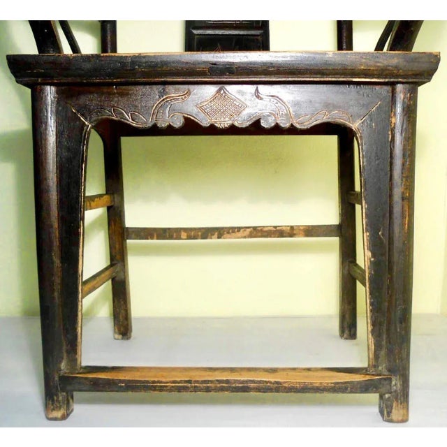 Antique Chinese High Back Arm Chair, Circa 1800-1849 For Sale In Dallas - Image 6 of 8