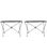 Pair of French Maison Bagues Neoclassical Style Wrought Iron Console Tables For Sale