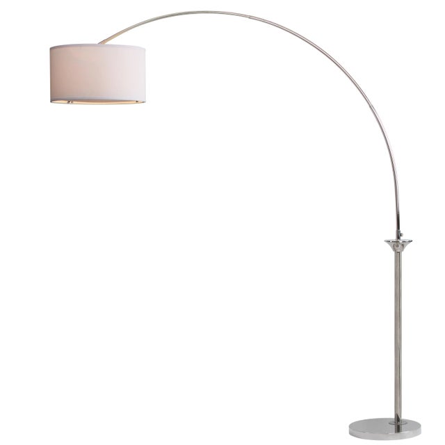 Leaning toward the feminine side, this elegant arc floor lamp is the perfect bridge between transitional and contemporary...