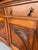 Late 19th Century 1800's Hand Carved Oak Hutch With Beveled Oval Mirror For Sale - Image 5 of 8