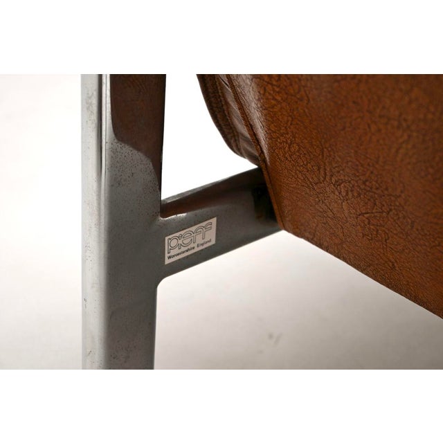 Vintage Leather and Chrome Lounge Chair from Pieff, 1970 For Sale - Image 10 of 11