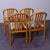 Vintage Wooden and Fabric Chairs, 1970s, Set of 4 For Sale - Image 9 of 17